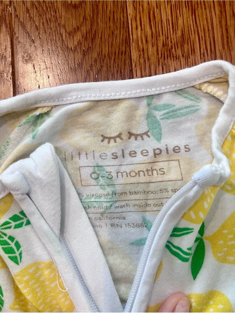Little Sleepies 0-3 mo Lemons Zippy